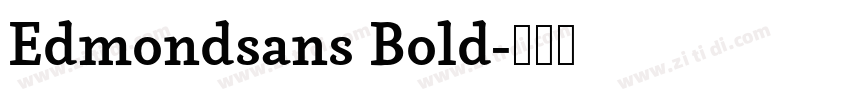 Edmondsans Bold字体转换